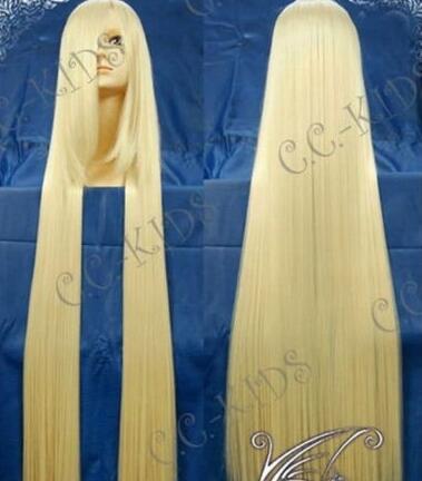 

200cm Extra long wig New Blonde Straight Cosplay Wig, Black