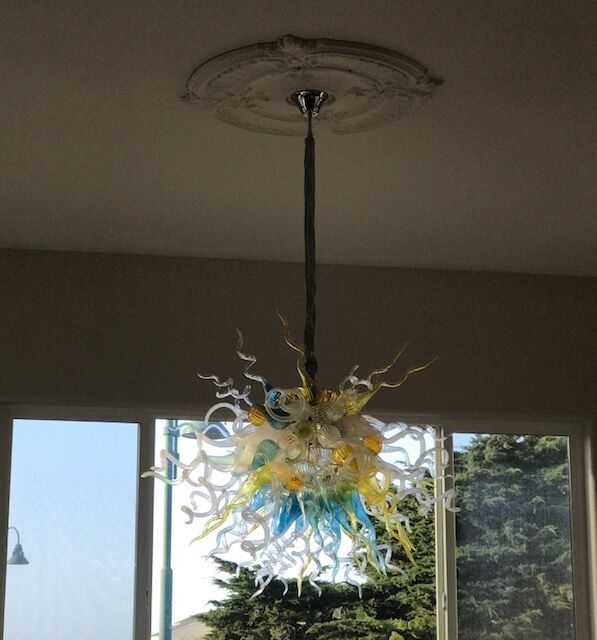 

New Trending Custom American Chandelier Light Modern Living Room Dining Room Hanging Pendant Lamps Hand Blown Glass LED Chandelier