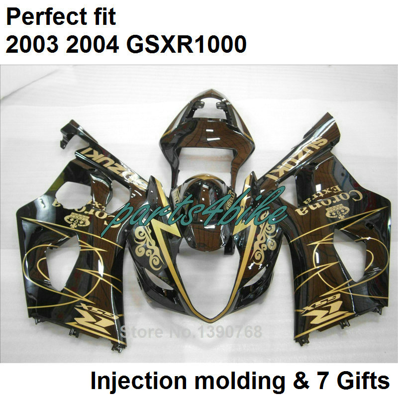 

Hot sale fairings set for SUZUKI GSXR 1000 K3 2003 2004 fairing kit GSXR1000 03 04 bodywork GSXR1000 TR23, Multi-color