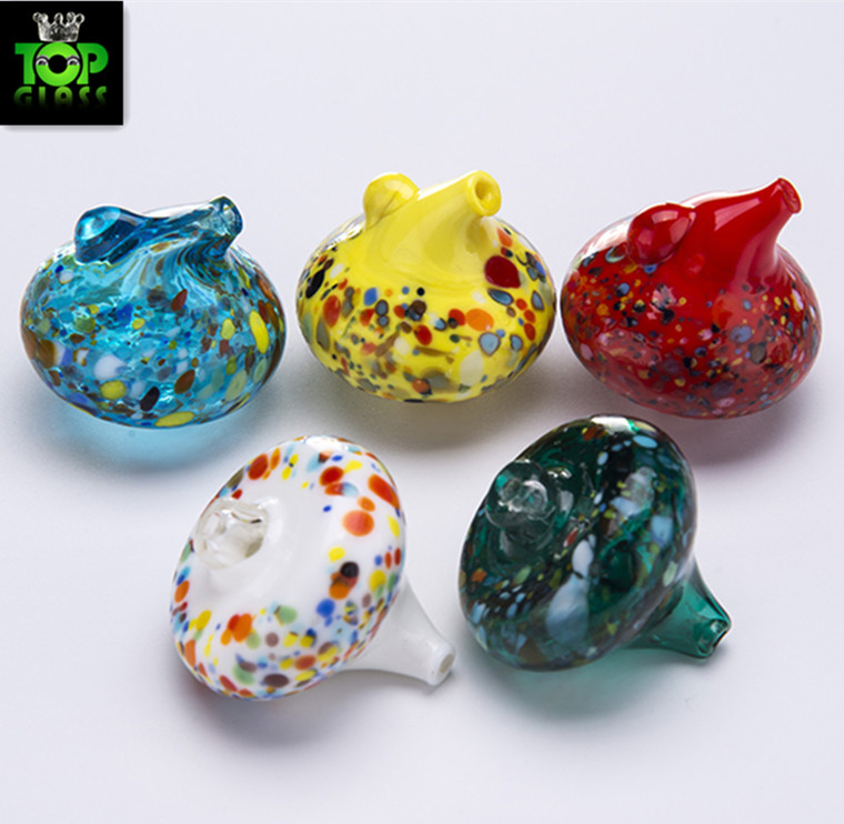 

Colored Glass UFO Carb Caps For Quartz Thermal P Banger Nails Dabber Cool Bong Dab Oil Rigs