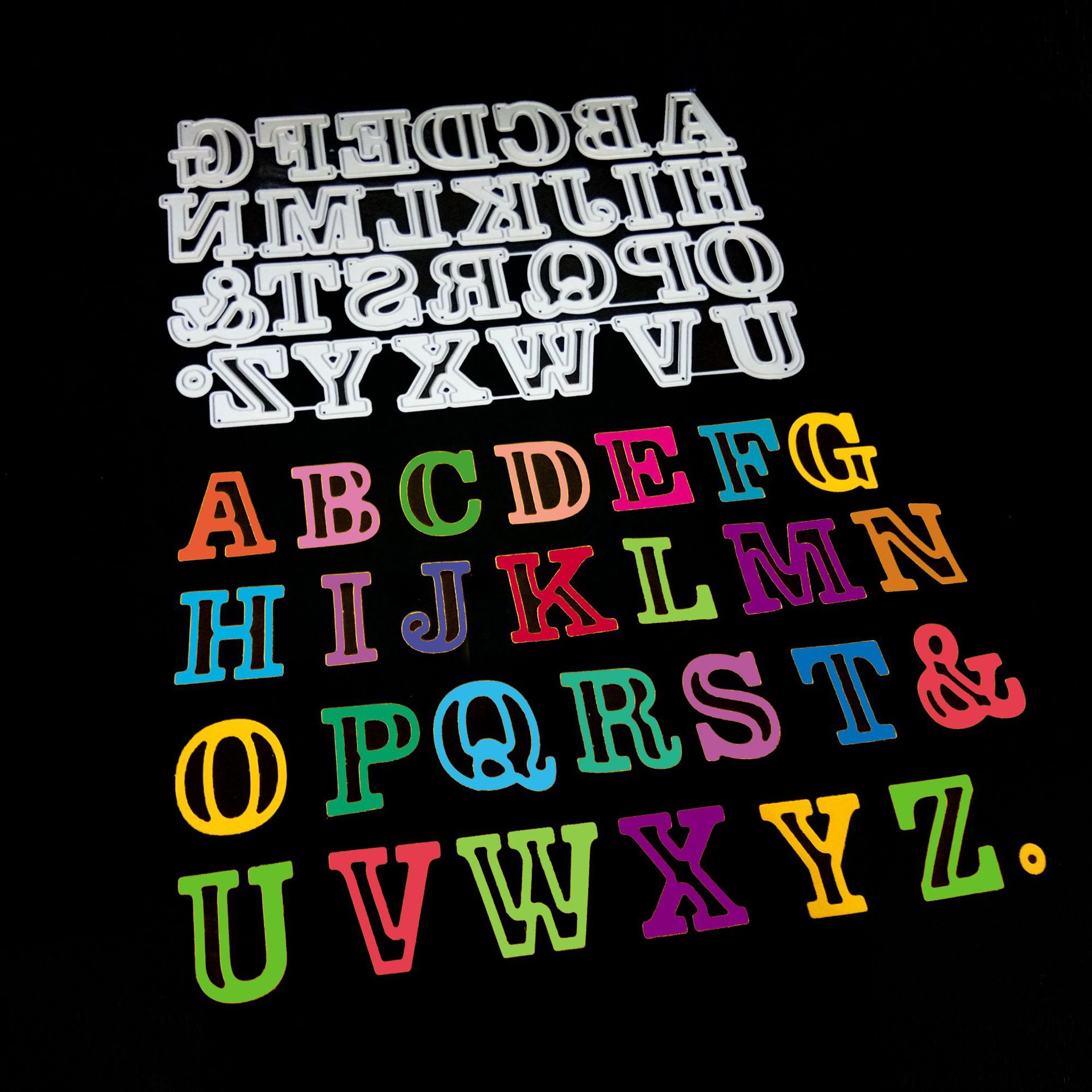 26 Capital Lowercase Alphabet Shape Metal Cutting Dies for Scrapbooking//Embossing//Photo Album Decor//DIY Craft//Gift OOTSR Cutting Dies