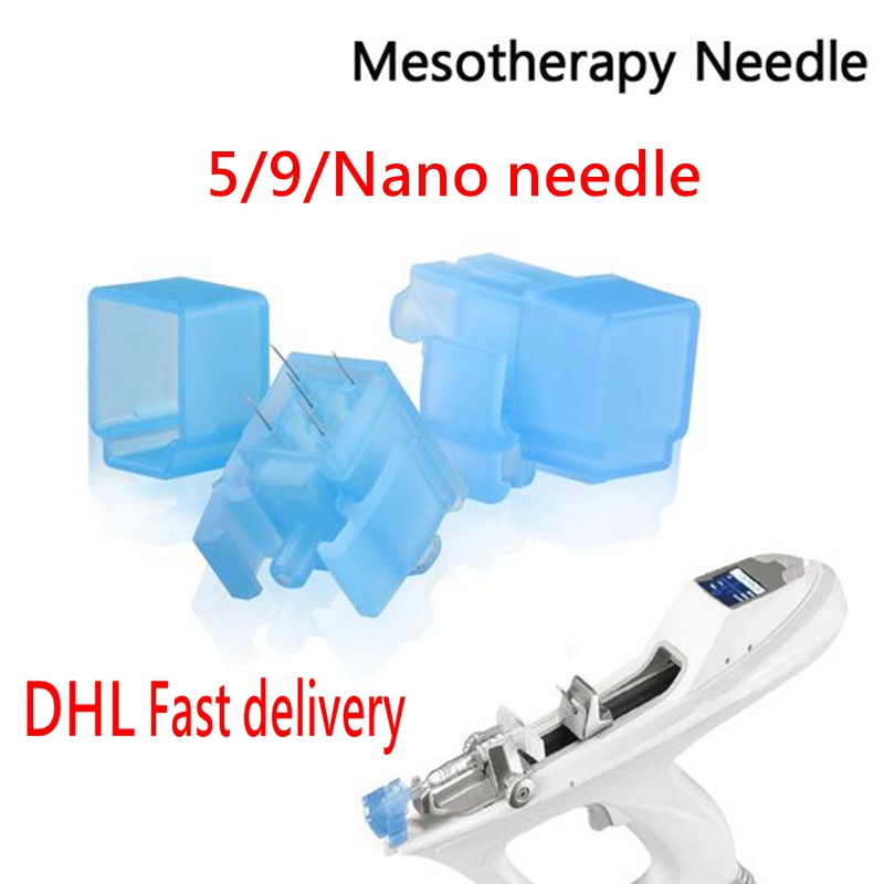 

2021 Water Meso Injector Gun Needle Mesotherapy Gun 5/Nano needles Disposable Mesoneedle injection skin rejuvenation Wrinkle Removal DHL