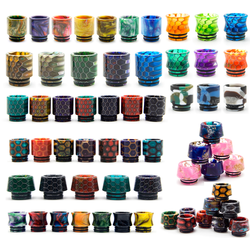 

Honeycomb 810 Resin Drip Tip Snakeskin TFV8 Wide Bore Cobra Drip Tip Vape Mouthpiece TFV12 Prince TFV8 Big Baby E cig DHL Free
