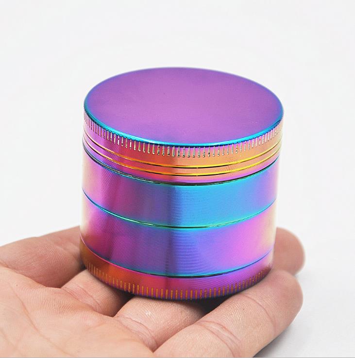 

New Type Hot 40 Mm Color Ice Blue Mill Fume Machine 3 Layers Zinc Alloy Fume Grinder