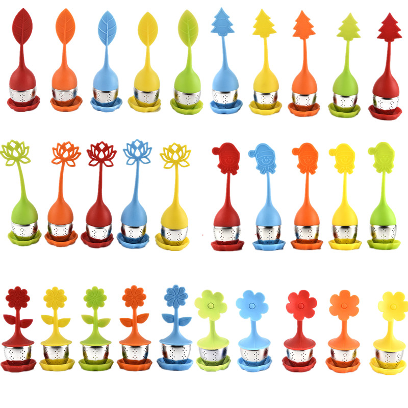 

304 Stainless Steel Tea Filter Tea Strainers Tools With Silicone Cover Silicone Tea Infuser Food Grade High Temperature Resistance