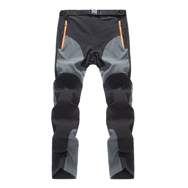 Outdoor Apparel Men Thin Summer Outdoor Quick Dry Pants Wearable Splice Color Thin Breathable Trousers Men Hiking Camping Sports Pants