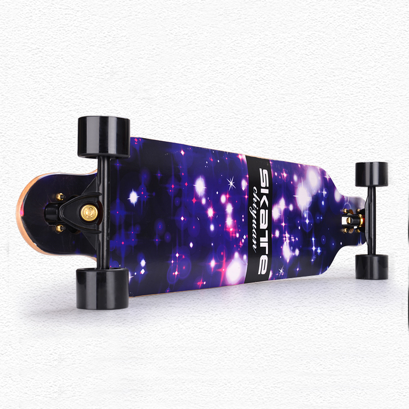 

CHI YUAN 41 Inch Professional Longboard Maple Cruiser Board Skateboard Skate board Complete Galaxy, S19