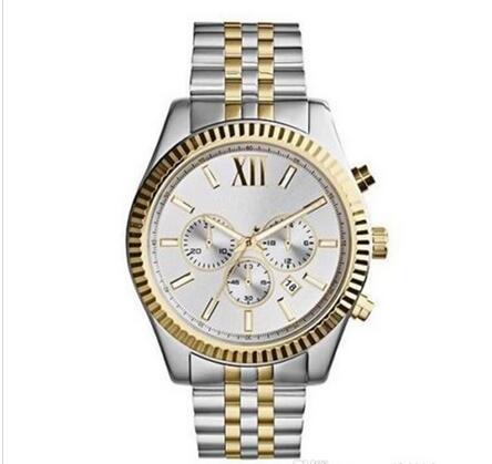 

Classic fashion big dial men's watch M8344 M8412 M8446 M8561 M6473 + Original box + Wholesale and Retail + Free Shipping, Gold