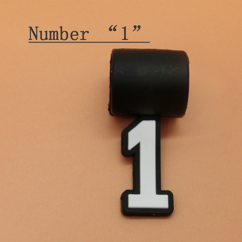 

2018 Number 0-9 Silicone Pendant Great For Baseball Titanium Necklace