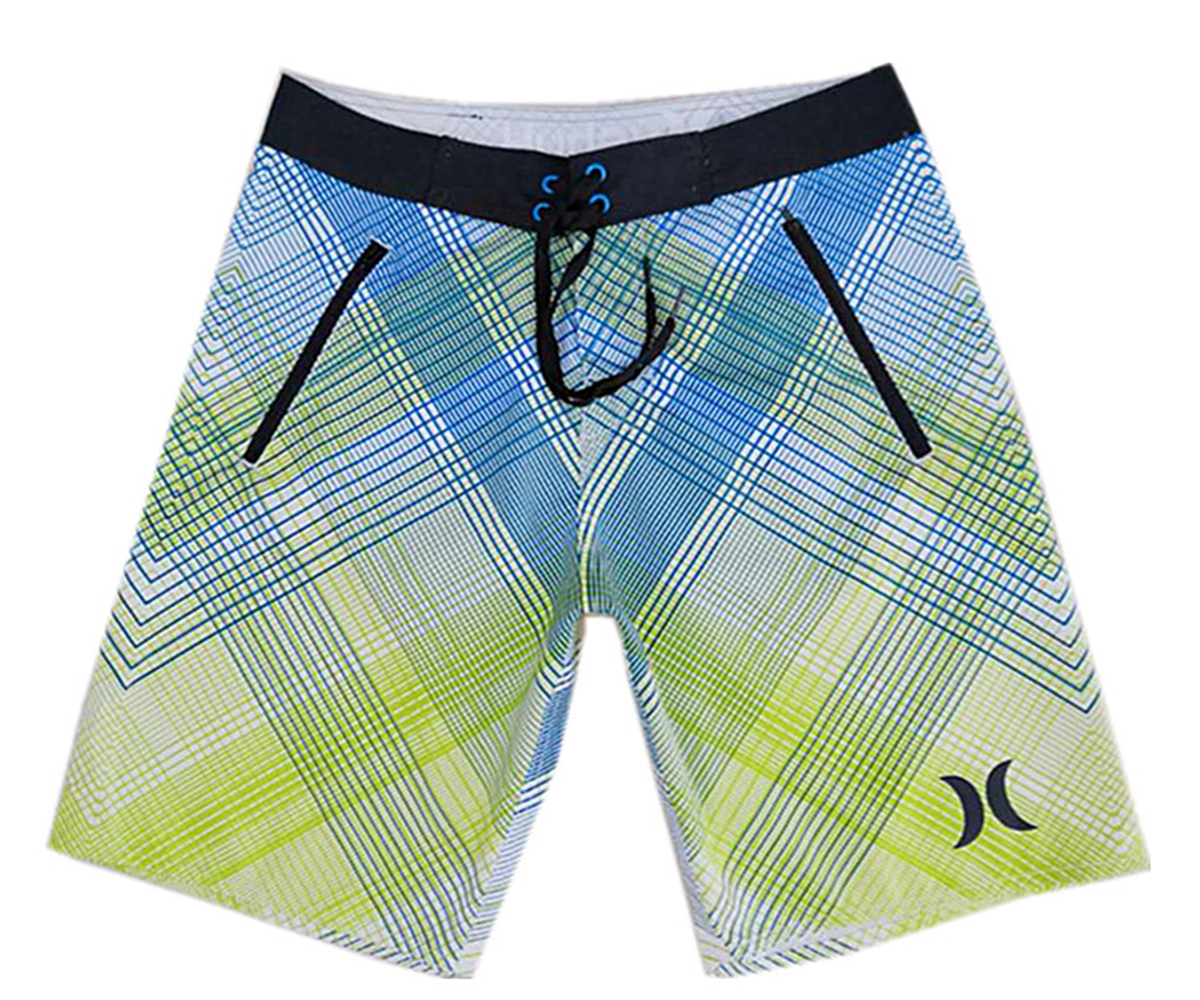 

High Quality Polyester Fabric Bermudas Shorts Men's Board Shorts Beachshorts Quick Dry Surf Pants Loose Swimwear Swim Trunks Swimming Trunks, White;black
