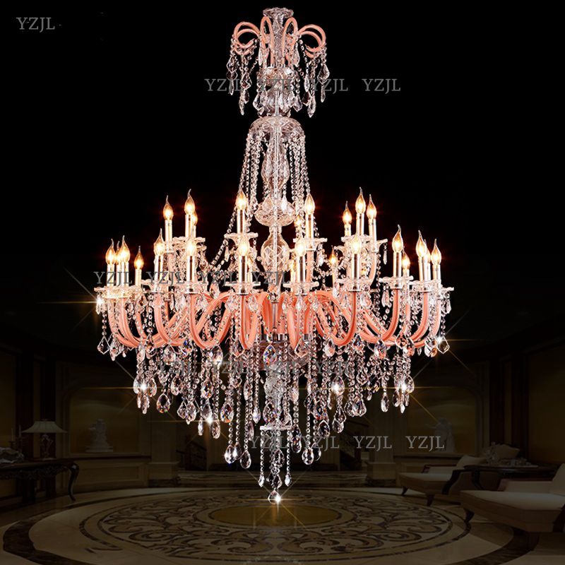 

LED Crystal Chandelier Lighting new arrival lights Fixture Luxury Large Crystal Lustres de cristal Living Room chandelier Free Shipping