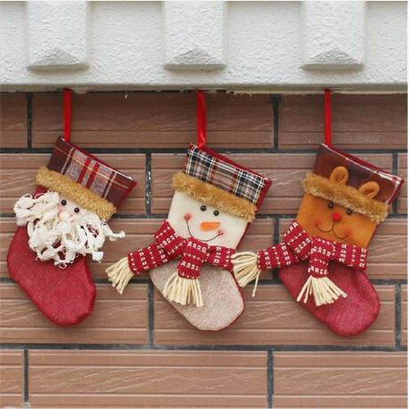 

Free shipping Hot sales Christmas Tree Ornament Christmas Decorations sock Christmas socking