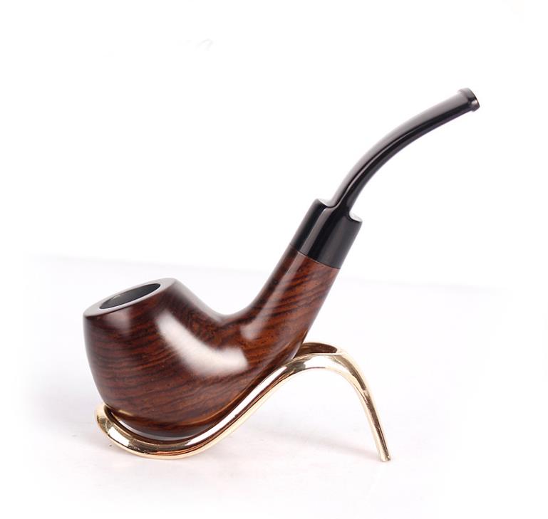 

Ebony sandalwood pipe, curved acrylic cigarette holder, new style hot pipe
