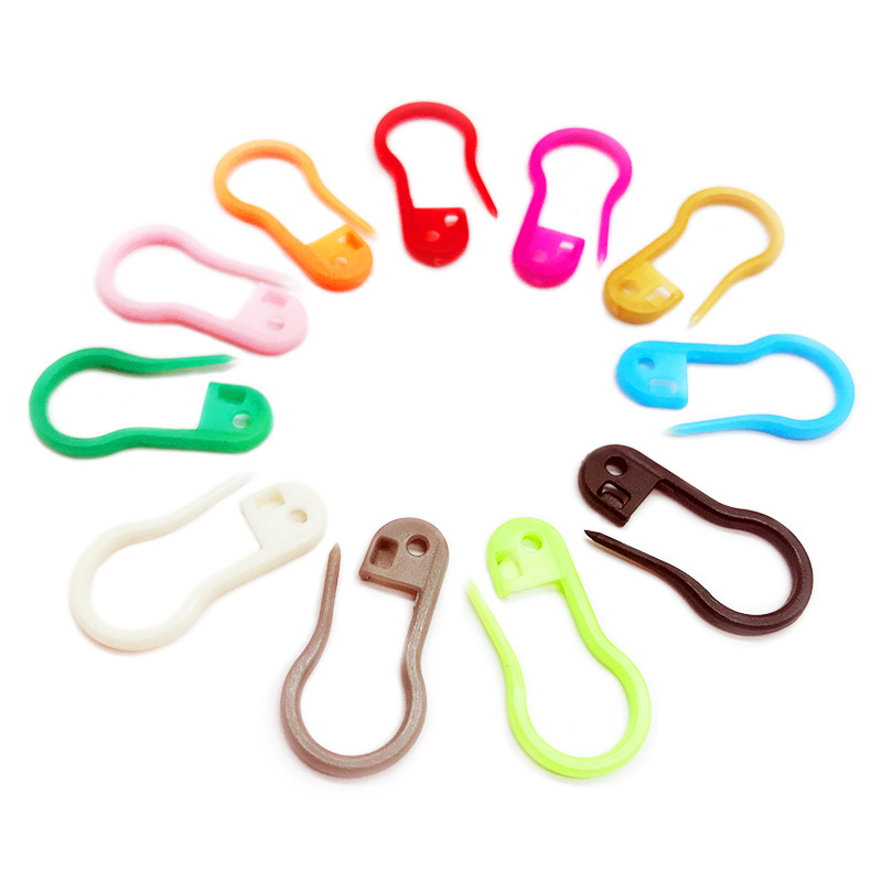 

1000 pcs/lot 7/8 inch plastic Knitting Crochet Locking Stitch Markers bulb shaped safety pin