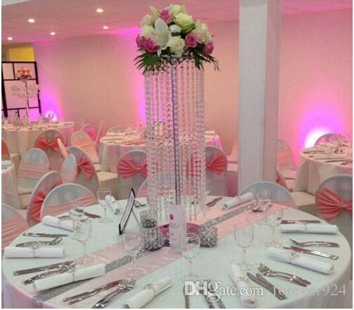 

80cm Tall Crystal table centerpieces wedding decoration flower stand table Chandelier wedding supply party home decor