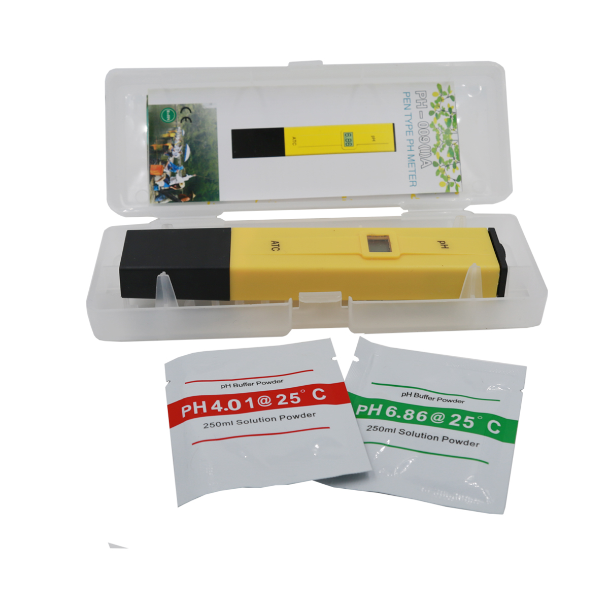 

10pcs/lot Pocket Pen Water PH Meter Digital Tester Measure Range 0.0-14.0pH for Aquarium Pool Laboratory with retail box