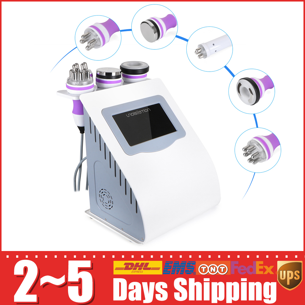 

1Years Warrenty! 5in1 40k Ultrasonic Cavitation Vacuum RF Slimming 3 polar Multipolar Radio Frequency Weight Loss Skin Rejuvenation Machine