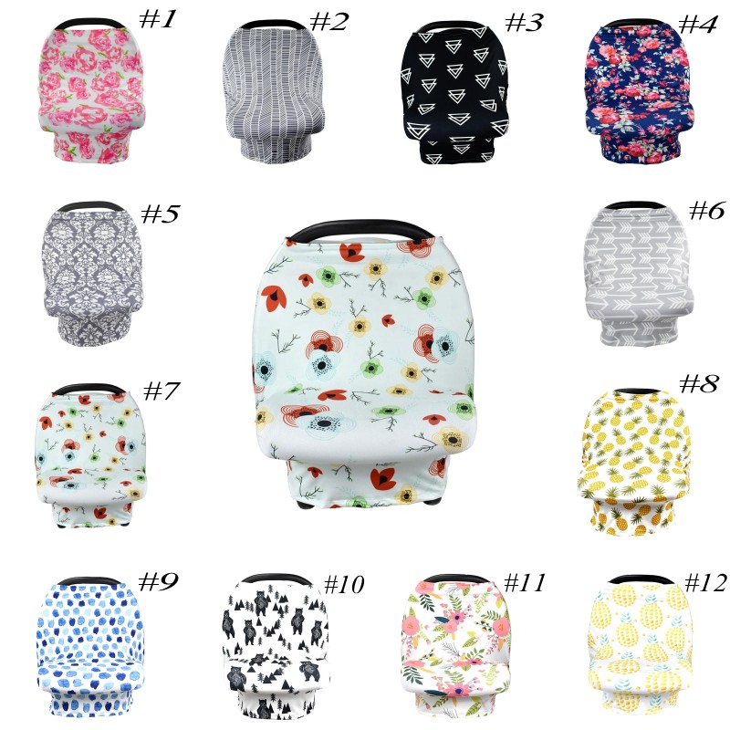 

12 colors Baby Car Seat Cover ,Stretchy Car Seat Cover,Baby Carseat Canopy,Privacy Nursing Cover