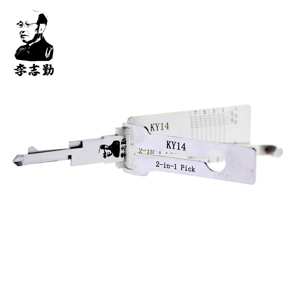 

hot sale best lishi auto tools 2in1 pick Lishi KY14 2 in 1 lock pick and decoder FOR KIA HYUNDAI