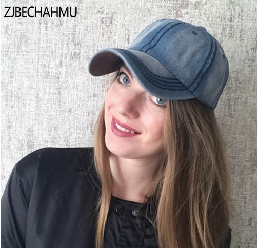 

Hats Summer Casual Solid Denim Men Women Adjustable Baseball caps Vintage Snapback Hat Apparel Accessories, Other