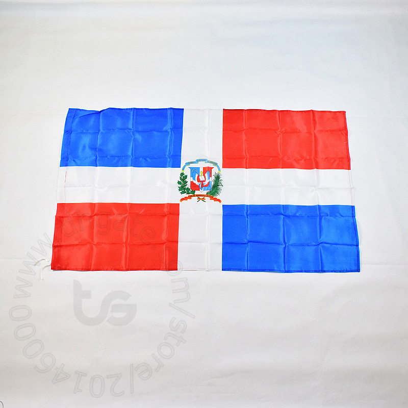 

Dominican flag national Free shipping 3x5 FT/90*150cm Hanging National flag Dominican Home Decoration flag banner