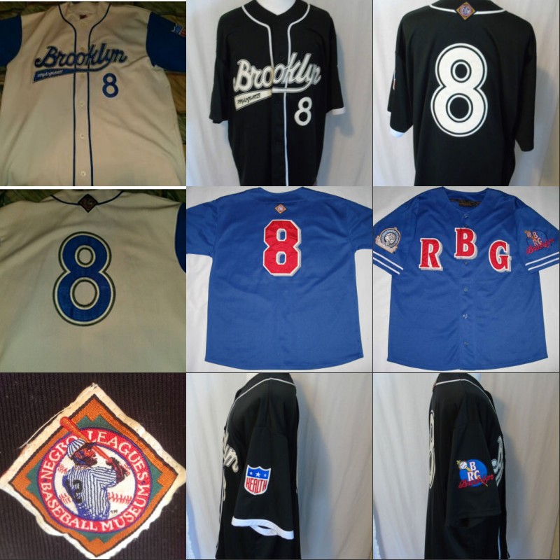 

#8 Brooklyn Apparel Negro League basebal Jersey 100% Stitched Custom Baseball Jerseys Any Name Any Number S-XXXL, 8 black