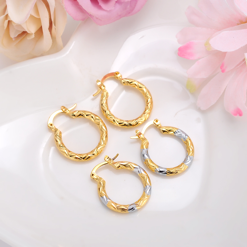 

2pairs Earrings Girls Dubai Gold Turkish Egyptian Algeria Indian Moroccan Saudi Gold Earrings Kids Earrings Fashion Jewelry, Golden;silver