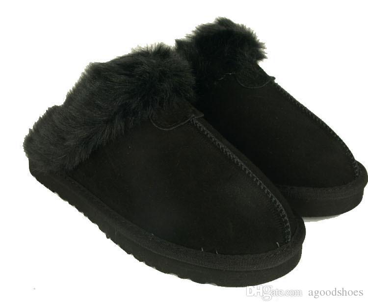 warm Warm cotton slippers Men And Womens slippers Short Boot Womens boots Snow boots Brand Designer Indoor cotton slippers Leather boots #8
