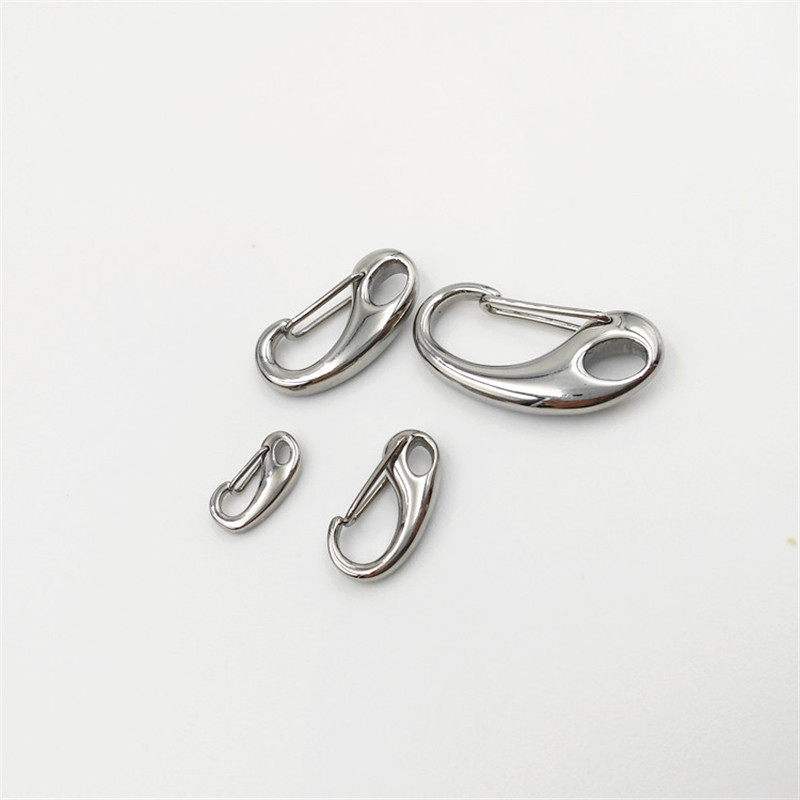 

20pcs/lot 15-50mm Bag Clasps Lobster Swivel Trigger Clips stainless steel Hook Strapping For DIY Accessories Keychain Parts