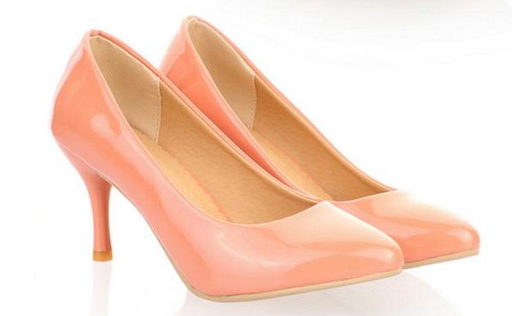 

Free send Hot Small code 31 32 33 yards big size 40 41 42 43 yards Korean pointed end high heel shoes new women's Single shoes, Pink