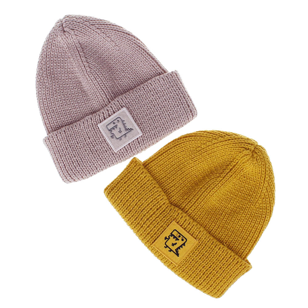 Cute Gray Fox Hand-Woven 6-12 years old Children Crochet Neck Cap Hat Clothes