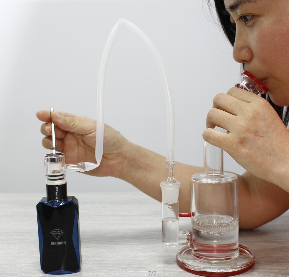 

glass adapter 14mm male to 18mm male two style glass nail dab rig connect 510nail to glass pipe ecig