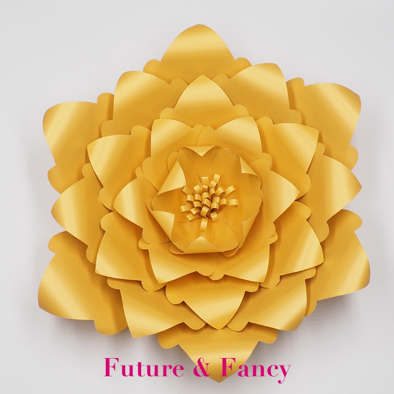 

Gold 1 piece Giant Paper Flowers Nursery Wall Decor Wedding Party Decorations Decor Bridal Shower Baby Photo Backdrop Large Paper Flowers