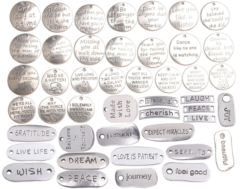 inspirational word charms wholesale