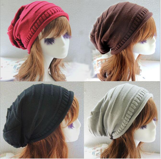 

Folding Hat Hip-hop Knitted Wool Hat Autumn and Winter Hat Wholesale Caps Free shipping 8 colors, As pic