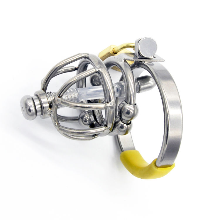 

Sexy MonaLisa - The Male Small Stainless Steel Chastity Locking Cage & Soft Tube #R86