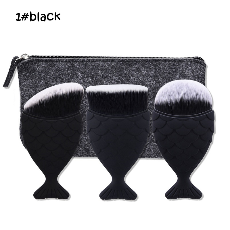 

3pcs/set Pro Makeup Brushes Set Foundation Blending Powder Eyeshadow Contour Concealer Blush eyebrow brush wide brush