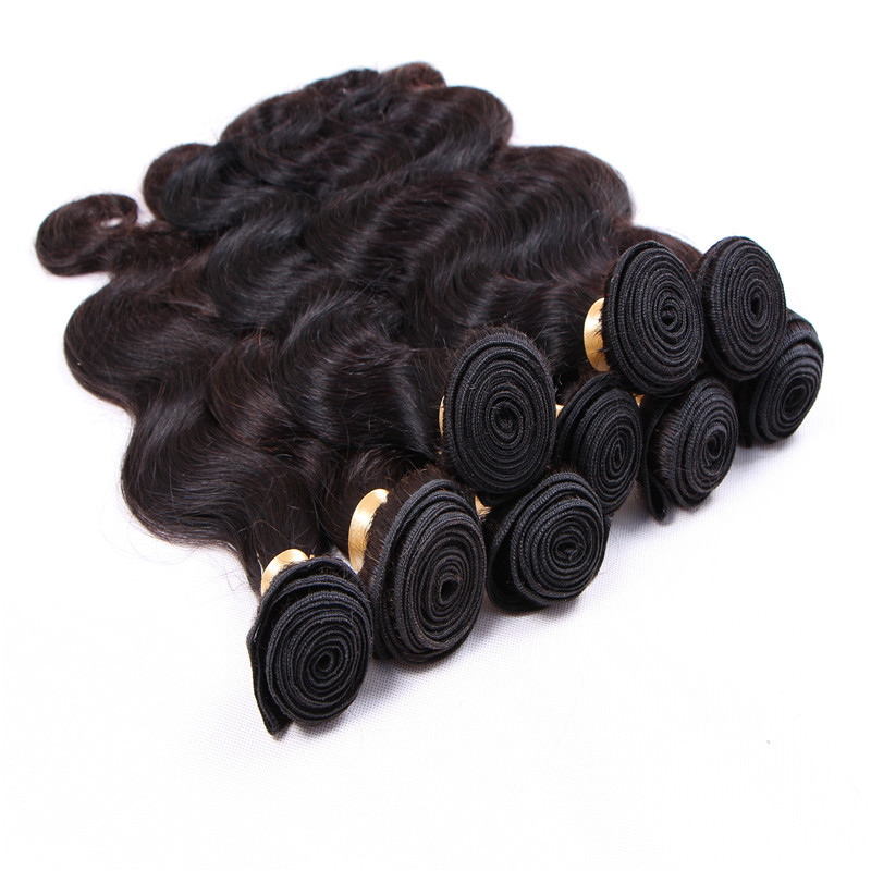 

7A Brazilian Hair Extensions Dyeable Natural Color Peruvian Malaysia Indian Virgin Hair Bundles Body Wave Human Hair Weave, free DHL