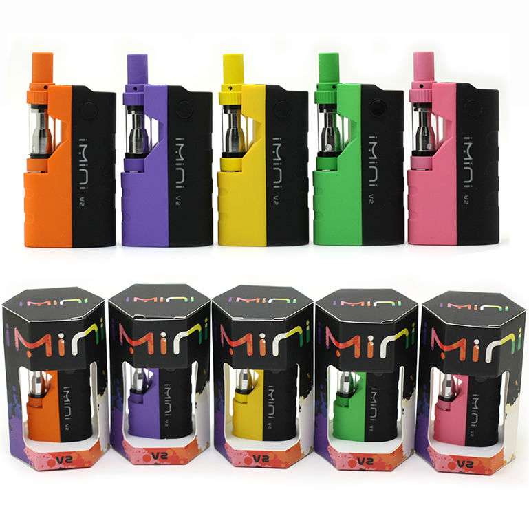

Original Imini V2 II Mod Kit Electronic Cigarette Vape Kits 650mAh VV Battery With Top Airflow Control Cartridge 7 Colors