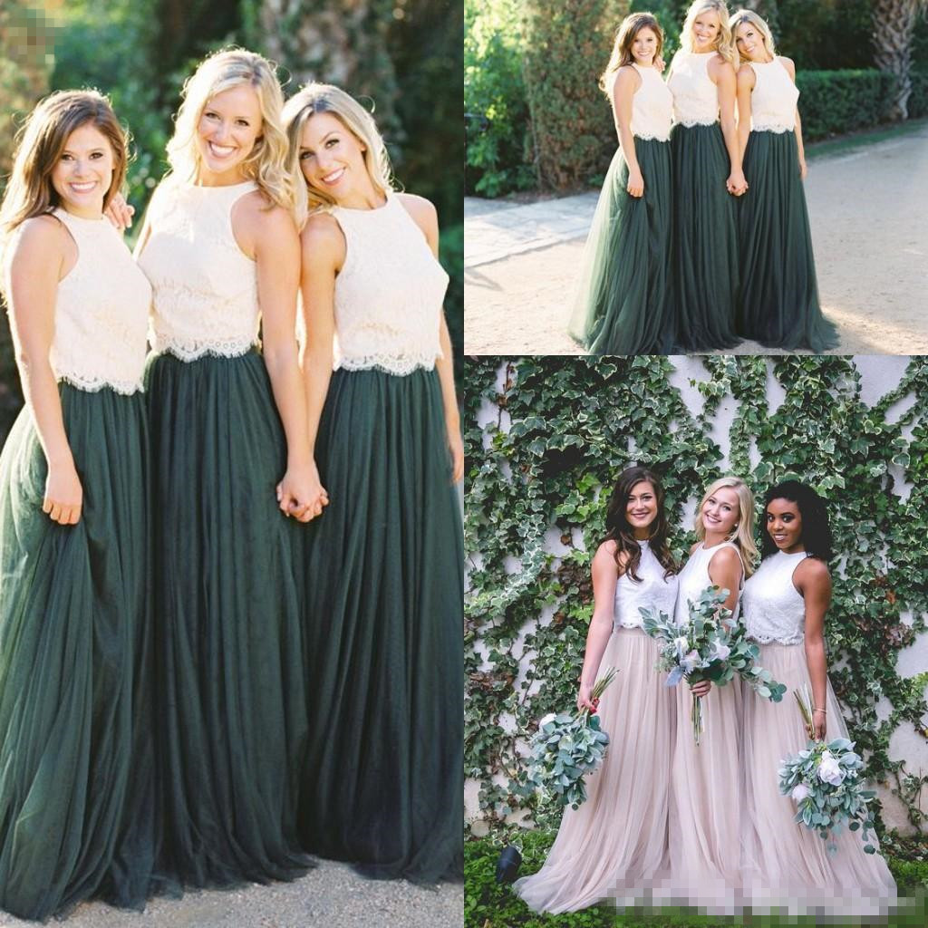 hunter green junior bridesmaid dress