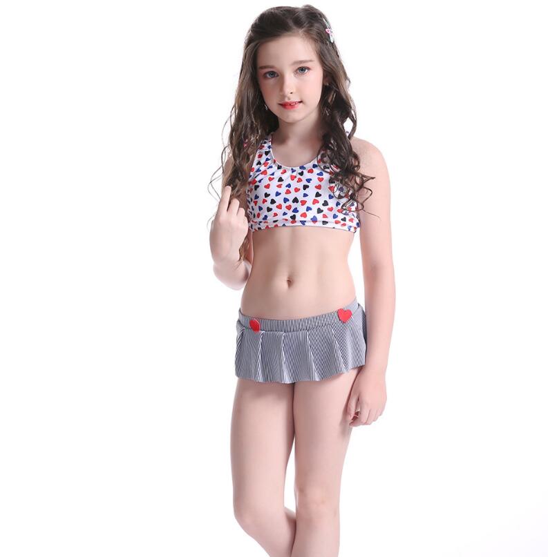 

New Cute Love Child Bikini swimsuit swimwear bathing suit for kids baby girls Summer Swimming Costume