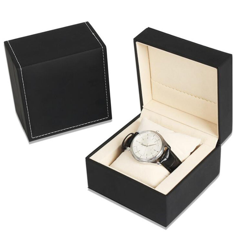 

Luxury Leather Waistwatch Boxes For Business Top Quality Brief Luxury Packaging Box For Watches Jewelry Cases, Black;blue