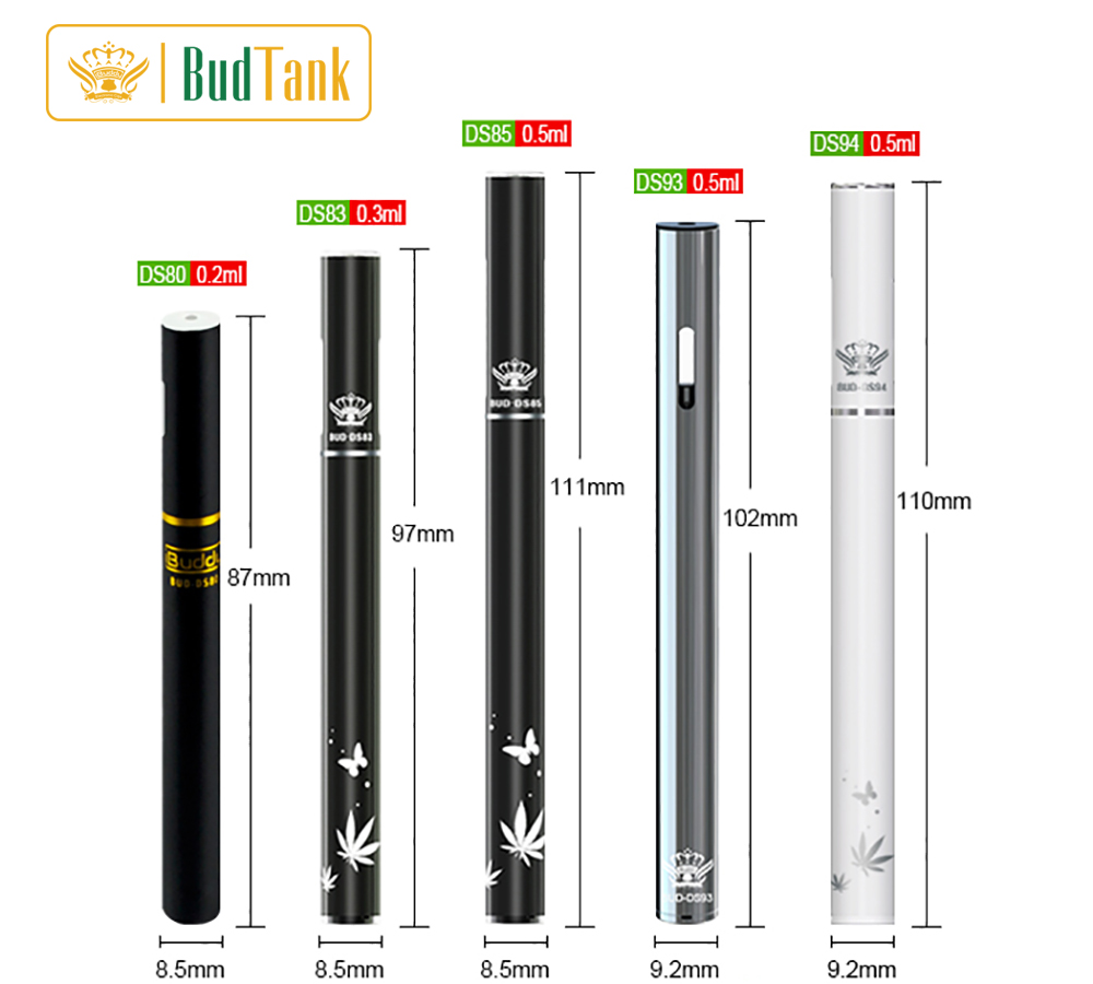 

Bud-DS85 High Quality 0.5ml Bud Atomizer Disposable e Pen No Leaking ecigs hot sale on the market