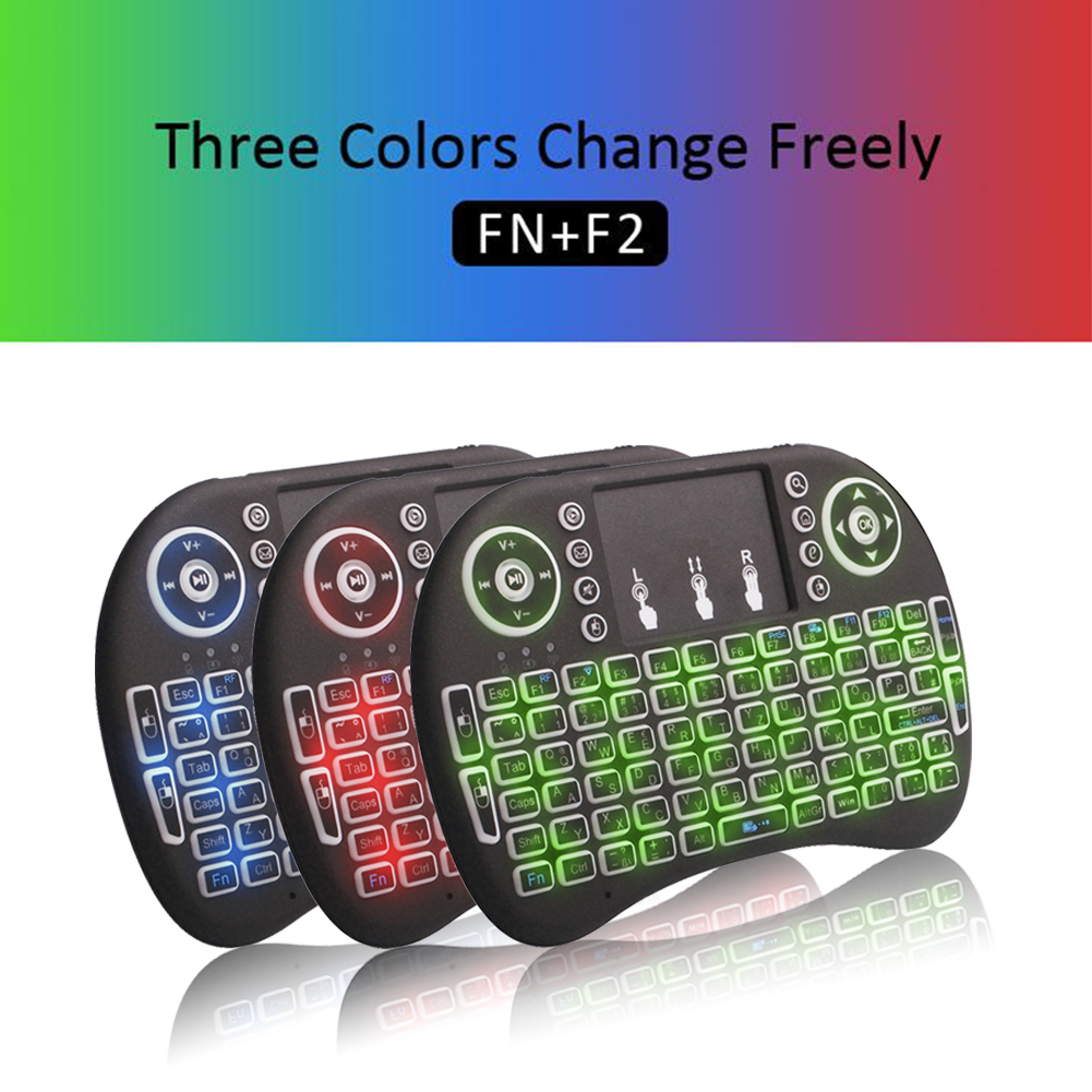 

Rii i8 Mini Keyboard Wireless Backlight Gaming Keyboards Air Mouse Remote Control for PC Pad Google Andriod TV Box Xbox360 PS3 OTG
