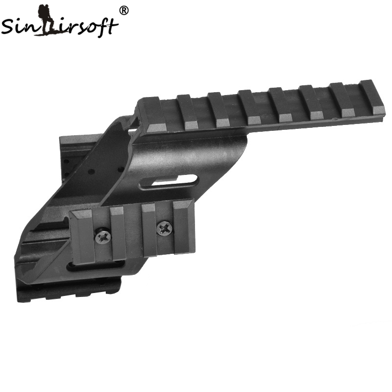 

SINAIRSOFT Universal Tactical Pistol Scope Sight Laser Light Mount With Quad 7/8" Weaver & Picatinny Rail G lock 17 5.56
