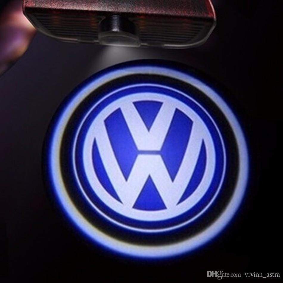 

LED Door Logo Projector Light FOR VW Passat B6 b7 Golf 5 6 7 Jetta MK5 MK6 CC Tiguan Scirocco With VW R R line logo
