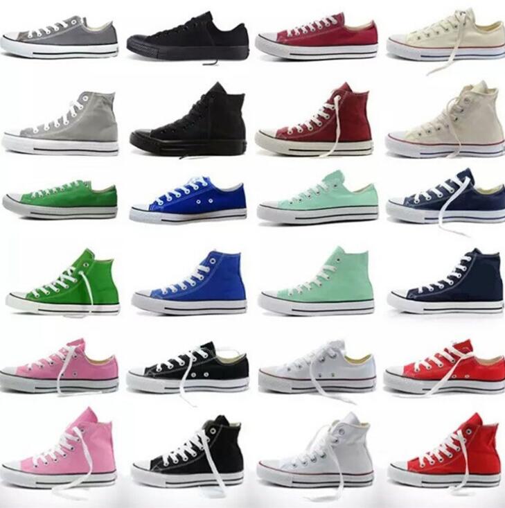 

2021 New Unisex Low-Top & High-Top Adult Women's Men's Canvas Shoes BIG SIZE Laced Up Casual Shoes Sneaker shoes shoe, White high
