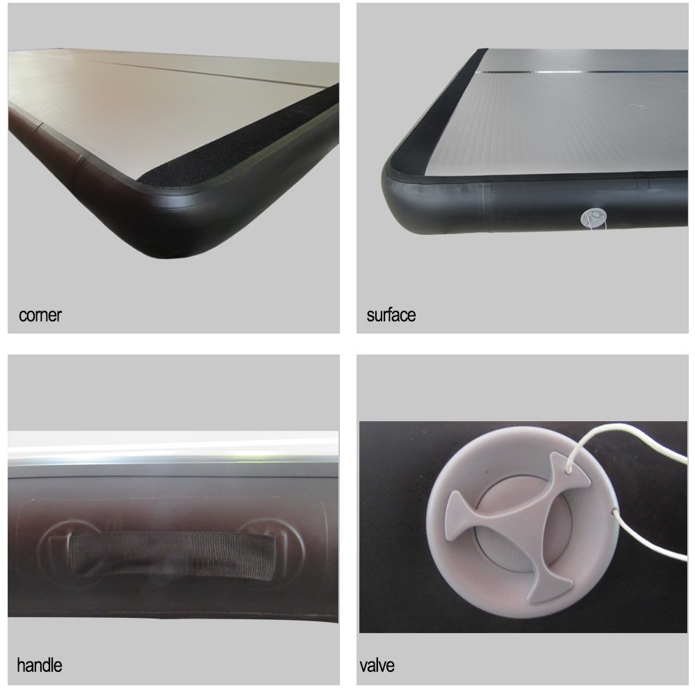 

5*1*0.1m inflatable air track gymnastics mat tumbling, running (parkour), and martial arts for training with pump