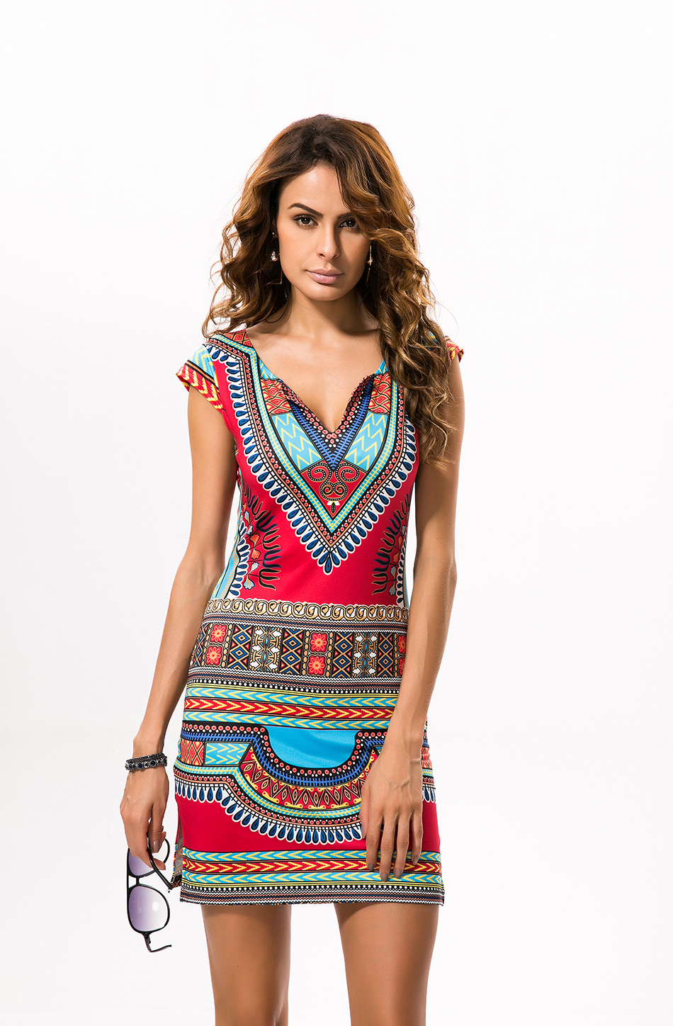 vestido africano curto