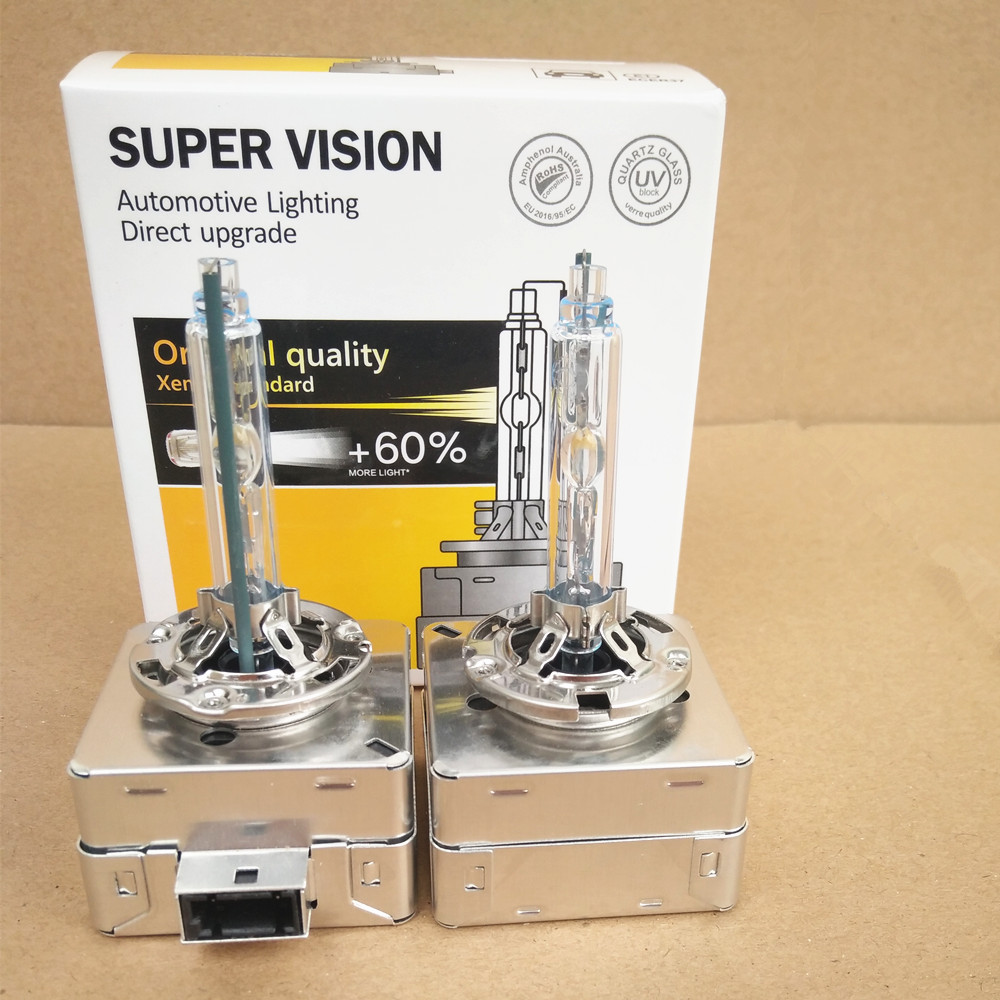 

Car HID Lamp D1S D3S HID Xenon Headlight Bulbs 4300k 6000k 8000k +60% Super vision replace Original auto lights